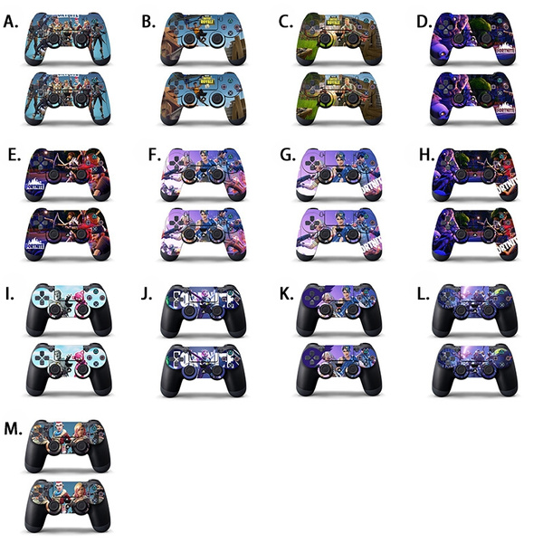 Hot Game Fortnite Ps4 Controller Skin Fortnite Battle Royale Vinyl Game Controller Stickers For Sony Ps4 Playstation 4 Console Decal 2pc Wish