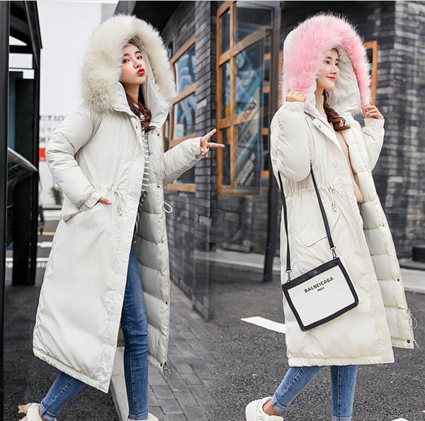 Womens white parka on sale coats with fur hood