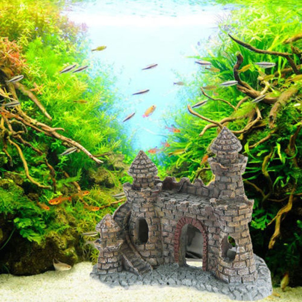 Vintage Resin Castle Aquarium Ornament Home Fish Tank Landscape Decoration Kleines Aquarium Dekoration Schloss Chateau De Decoration D Aquarium Wish Vintage Resin Castle Aquarium Ornament Home Fish Tank Landscape Decoration Kleines Aquarium Dekoration Schloss Chateau De Decoration D Aquarium Wish