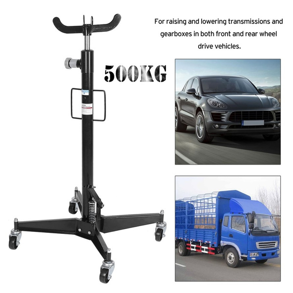Vertical Telescopic Car Transmission Jack,500kg For Hydraulic Motor Gearbox Lift 