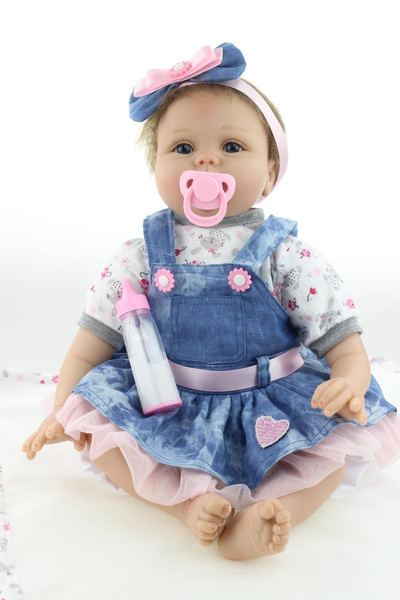 Deago Reborn Baby Dolls 22 Cute Realistic Soft Silicone Vinyl Dolls  Newborn Baby dolls With Clothes