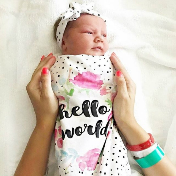 Hello 2025 world swaddle