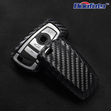 Carbon Fiber Grain Key Cover Shell Case for BMW 1 3 5 7 Series Silicone Key Shell Cover Protection Remote Car Accessories Styling
