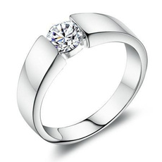 Fashion, wedding ring, Silver Ring, Engagement