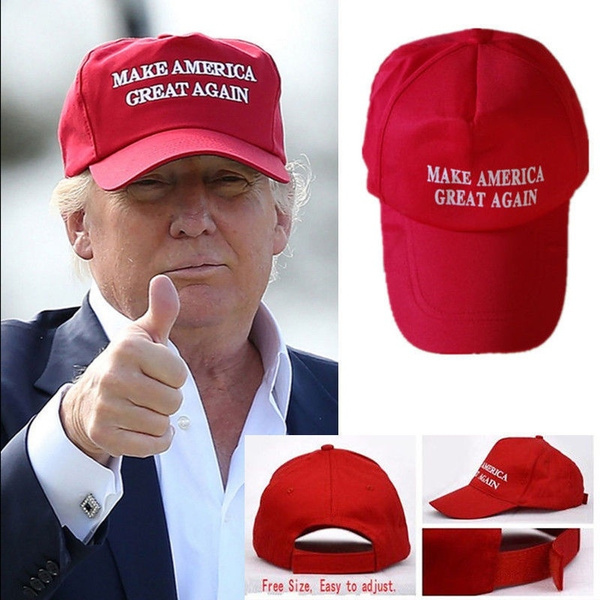 New Make America Great Again Hat Donald Trump Republican Adjustable Red Cap 