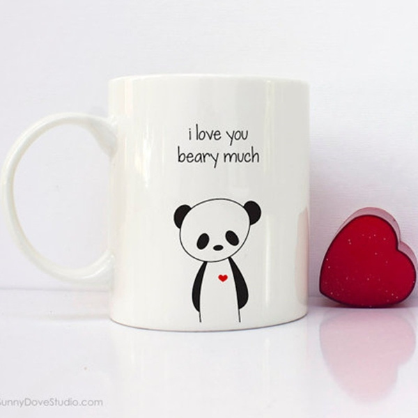 Teddy Bear in 'I Love You' Coffee Cup, Valentine's Day Gift