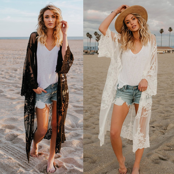 Women Lace Bohemian Beach Long 