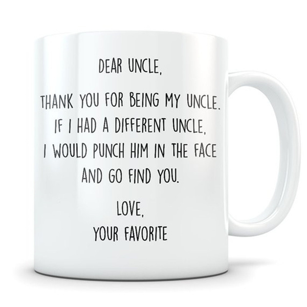 Details about   Funny Uncle Gift Uncle Coffee Mug Best Uncle Birthday Gift Uncle Unicorn Mug 