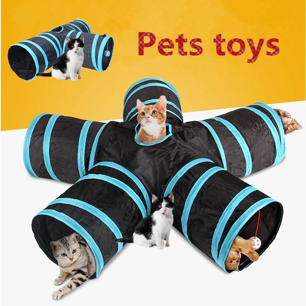 2 Size Cat tunnel foldable splicing channel roll dragon threeway sound