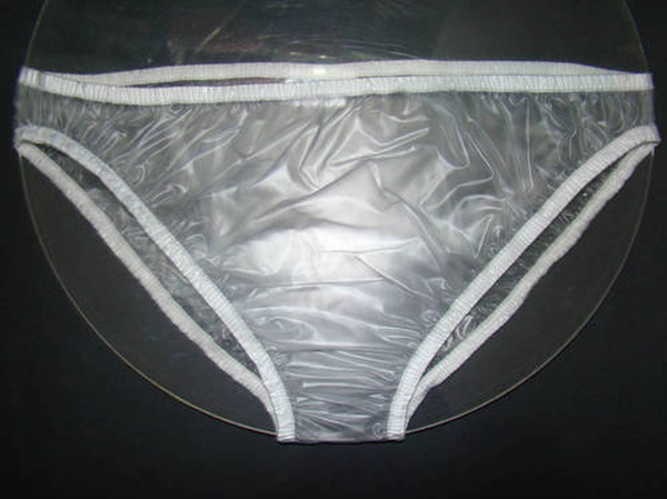 Haian Plastic Bikini Panties Incontinence PVC Underwear Color Transparent
