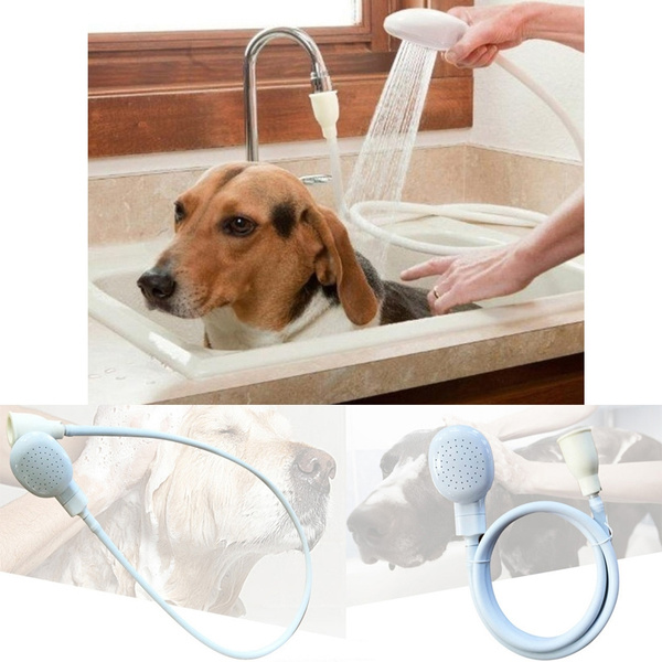 1 3m Dog Shower Head Spray Drains, Pet Hose For Bathtub Faucet