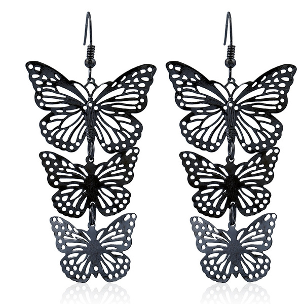 Women's Black Butterfly Earrings | Ally Fashion