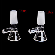 14mm / 18mm Clear Slide Male Glass Bowl With Handle Funnel Type Bowl HTX
