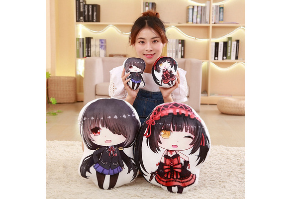 Japanese Anime Date A Live tokisaki kurumi Plush Pillow Two Sides Printed  Toy