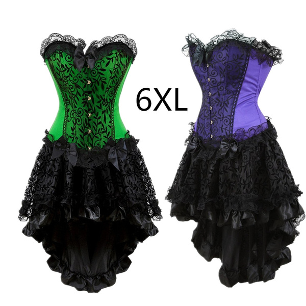 Gothic Lace Polyester Corset Dress – GTHIC