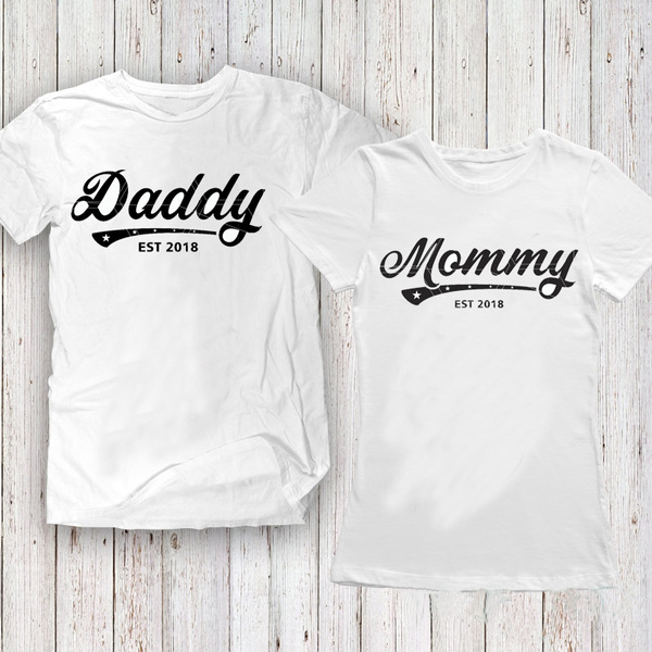 mom dad to be shirts