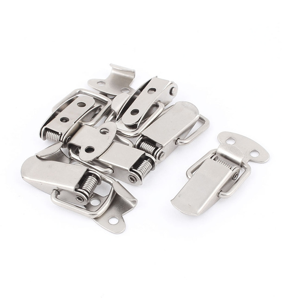 NIHY Latch Hasp,Metal Spring Loaded Hasp Box Locking Buckle Toggle Latch Catch Case Chest Lock 中号