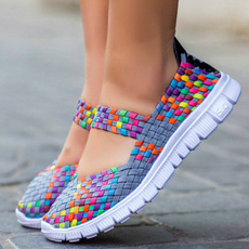 Fashion Women's Casual Running Shoes Lady's Breathable Mesh Fabric Soft Sneaker