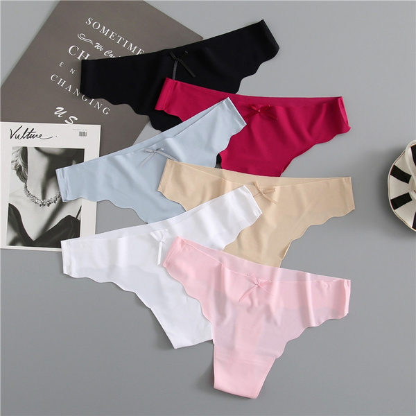 Lingerie g string briefs underwear women Sexy panties PINK M-L