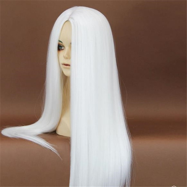 all white wig