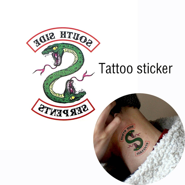 Riverdale SOUTHSIDE SERPENTS 3 TEMPORARY TATTOO  eBay  Serpent tattoo  Tattoos Riverdale