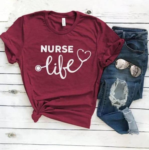 Nurse Shirt Nurse Life Print T Shirt 