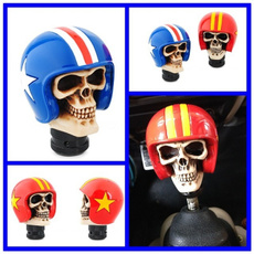 Helmet, gearshiftknob, Skeleton, manualvehiclecargearshiftknob