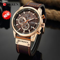 Mens Watches Top Brand Luxury Quartz Gold Watch Men Casual Leather Military Waterproof Sport Wrist Watch Male Fashion Clock