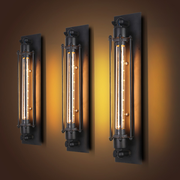 edison flute wall light