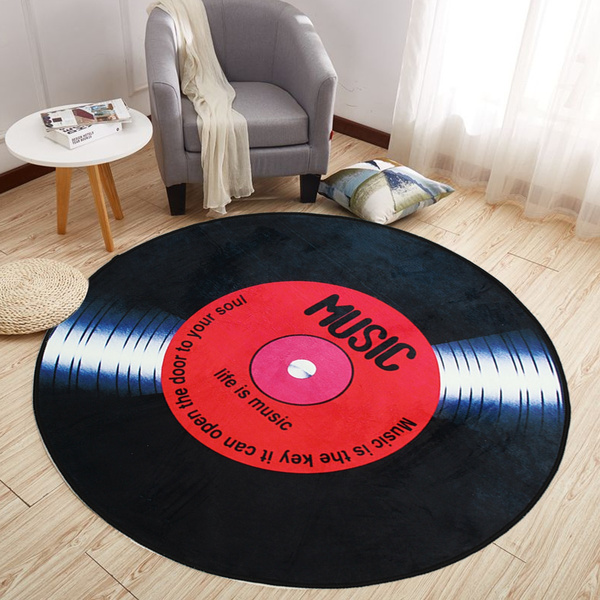Vinyl Record Floor Mat Carpet, Vinyl Floor Rugs Mats