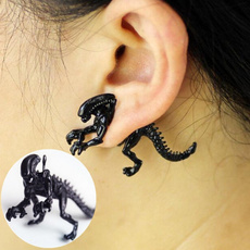 alien, Men Earrings, punk earring, Stud Earring