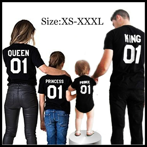 King Queen Prince, Matching Family Shirts, Unisex