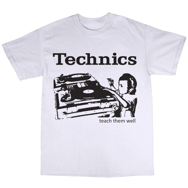 Technics Logo T Shirt DJ 1200 Turntable Music VARIOCOLORS 