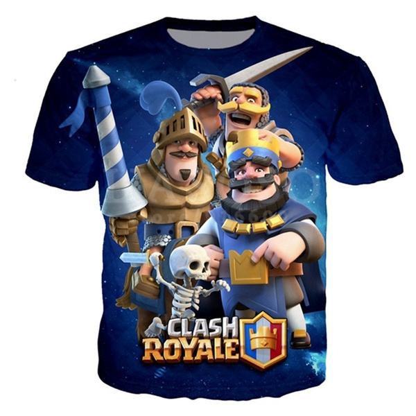 Game Clash Royale Men Women Short Sleeve T shirt Summer 3D Printed Hipster Shirts