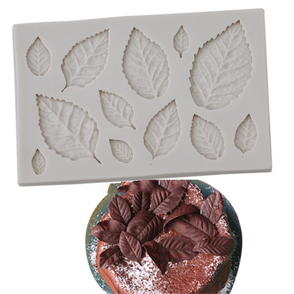 Leaf Shaped Silicone Mold Leaves Cake Decor Fondant Cookies Moulds Baking ToL I 