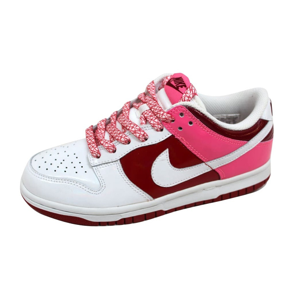 Nike Women's Dunk Low White/White-Varsity Red-Team Red 317813-114