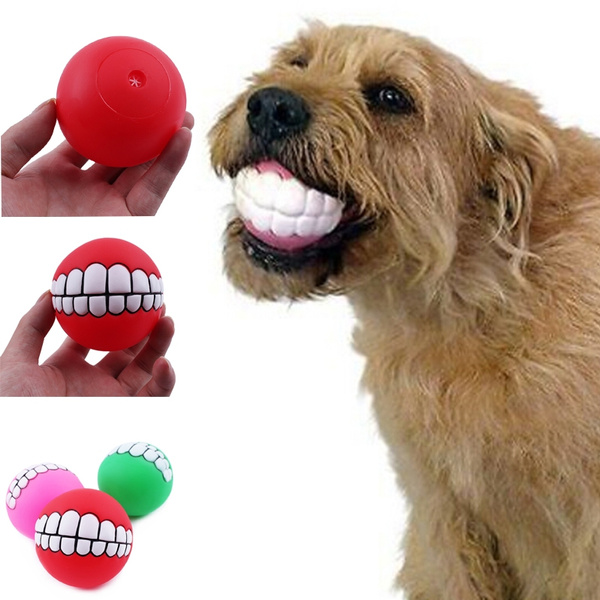 Dog ball 2024 with teeth