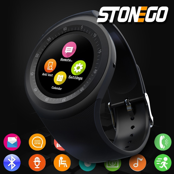 Smart Watch Bluetooth Smartwatch Round Shape Touch Screen Wrist