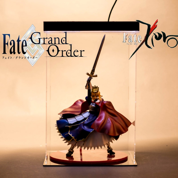 1Pcs　Saber　Fate　25cm　Aquamarine　Arthur　King　Crown　Saber　Grand　Pvc　Saber　Japanese　Fate　Stay　Fate　Anime　Figure　Zero　Wish　Night　Order　Arturia　Pendragon