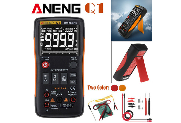 ANENG Q1 True-RMS Digital Multimeter 9999 Counts Button Voltmeter Ammeter Tester