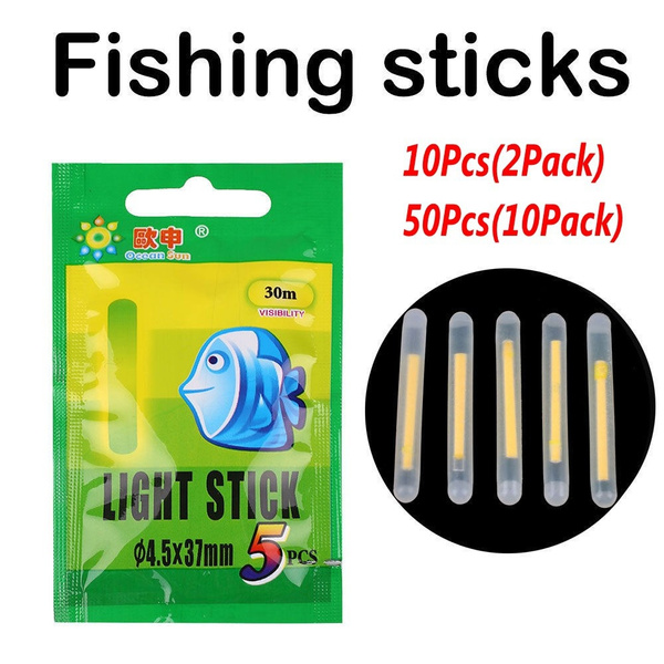 10pcs Fishing Fluorescent Lightstick Light Fishing Night Float