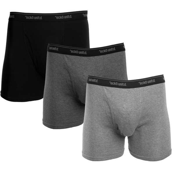 Ecko Unltd Men (3 Pack) Mens Underwear Boxer Briefs Combed Cotton Anti ...