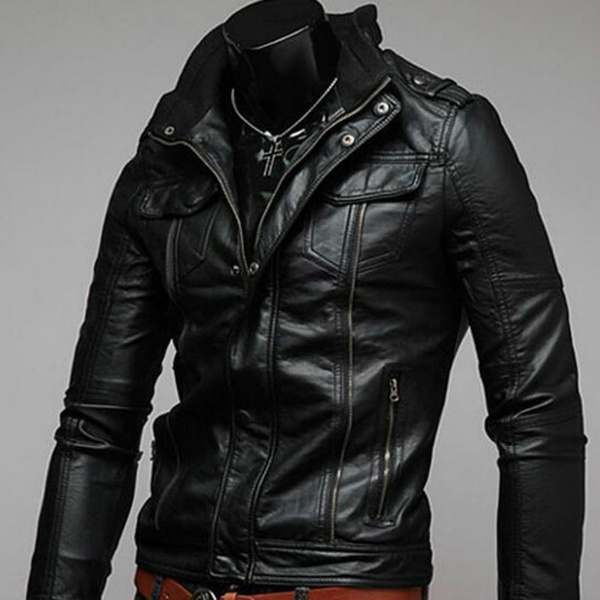 sport leather jacket