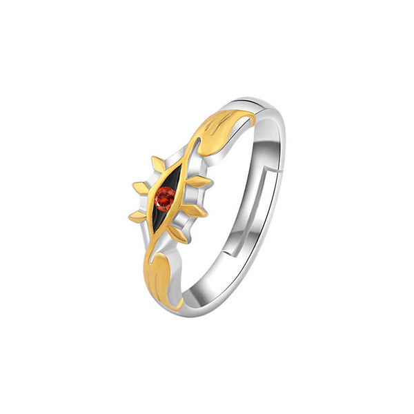 Details about   Code Geass Lelouch Zero Silver Helmet Mask Ring Male Jewelry Adjustable Rings