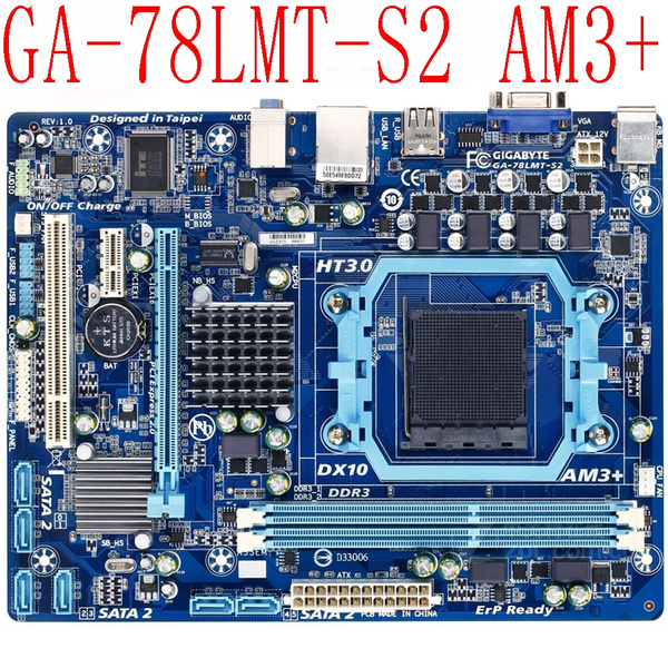 100%Original GA-78LMT-S2 Desktop Motherboard 760G Socket AM3 / AM3