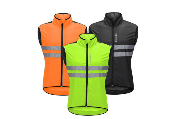 Hedear New Cycling Vests Motorcycle Safety Reflective Windproof Cycling Vest Safety Clothing Locomotive Vest Suit for Man Women