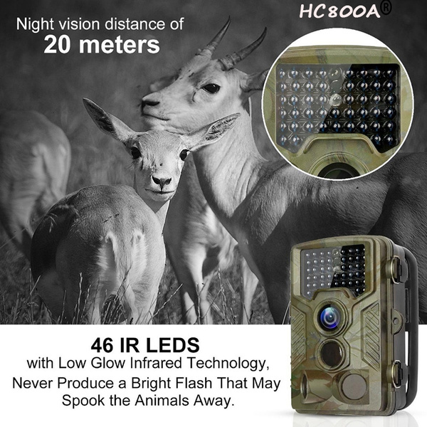 HC800A 16MP 1080P HD Video Hunting Camera Night Vision 42 LEDs IR Trail Cam Tra 