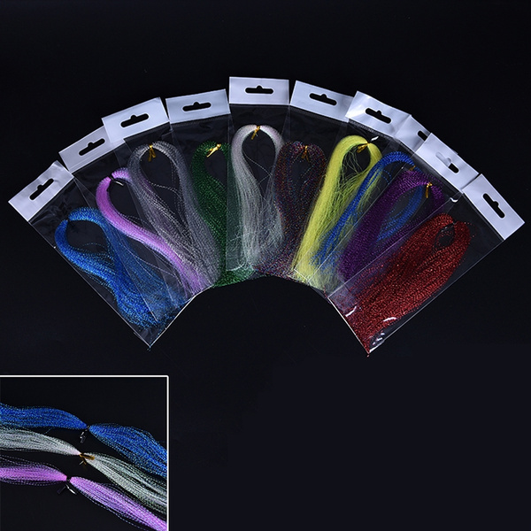 200Pcs Crystal Flash Fly tying material Krystal Fishing Lure Tying MakinODUS 