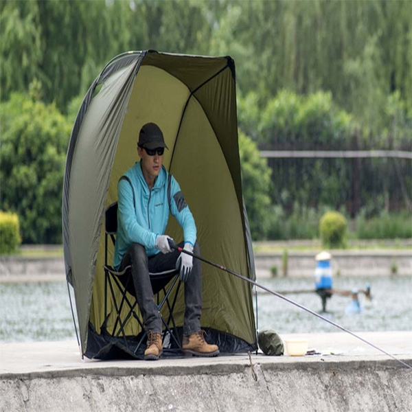 Portable Sunshade Beach Tent Fishing Tent Outdoor Single Rainproof  Sunscreen Fishing Tent Wild Shade Ultra Light Portable Equipment Set