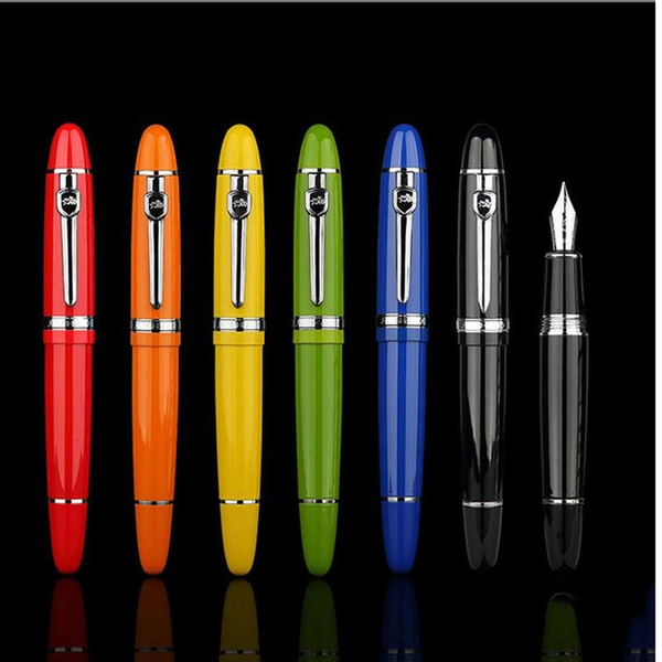 Students Jinhao 159 Metal Clip Fountain Pen Medium Fine Nib 0.5mm Writing |